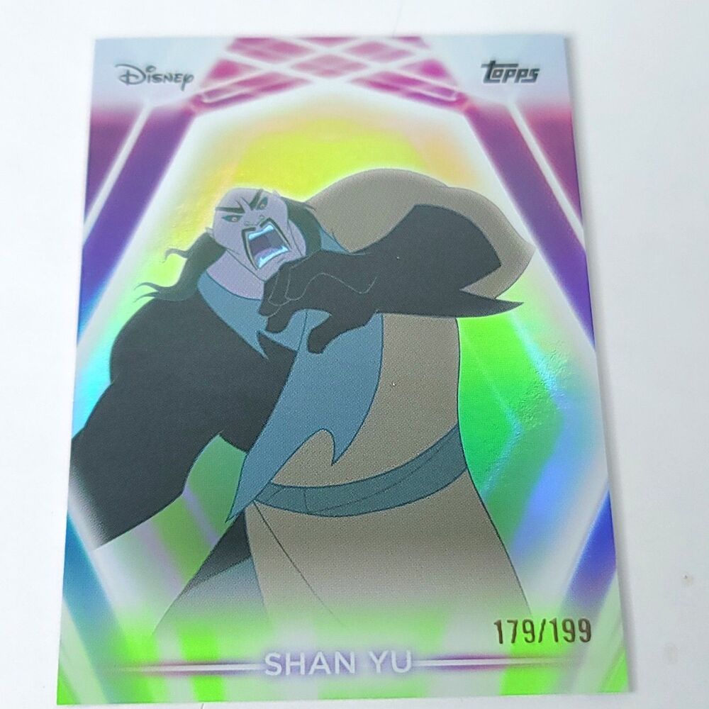 Shan Yu Topps 2026 Disney Neon Holo Parallel Refractor Limited 179/199